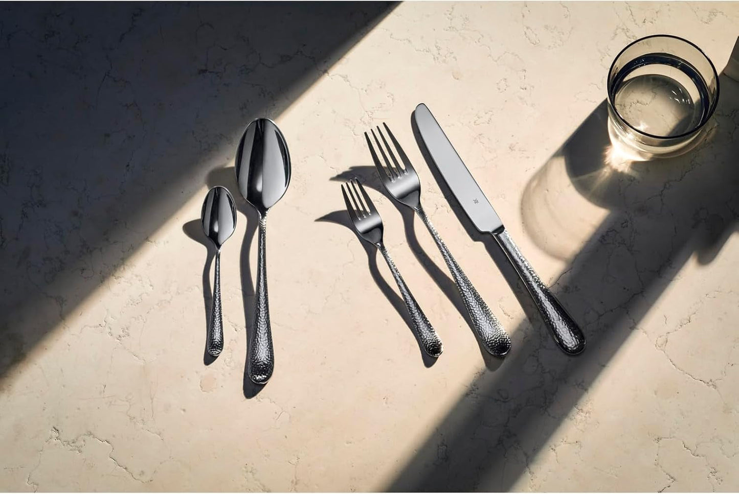 Zestaw sztućców WMF Sitello dla 6 osób, Cromargan, zestaw sztućców 30 sztuk, noże monoblokowe Kitchen Naty Shop