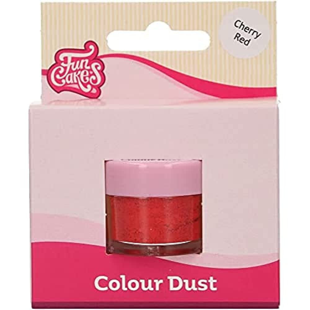 Funcakes Color Dust Cherry Red: Barwnik spożywczy w proszku do dekoracji ciast, z certyfikatem Halal