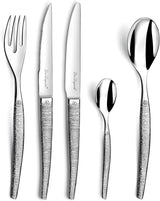 Sztućce JET z błyszczącym wzorem, wyjątkowy zestaw sztućców, 30 sztuk Naty Shop Kitchen