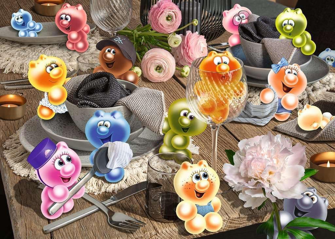 Ravensburger Puzzle 12000788 - Gelini nakrywa do stołu - 1000-elementowe puzzle dla dorosłych i dzieci od 14 lat, Puzzle Naty Shop