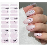 JMEOWIO Nagelfolie UV Härtend Schlange Stern Żelowe paski do paznokci UV Nagelsticker Nagelaufkleber Nail Art Dekoration Nageldesign Zubehör