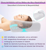 Hydomi Poduszka przeciwzmarszczkowa 2 w 1 Anti-Aging Beauty Pillow Ortopedyczna poduszka podtrzymująca szyję Ból szyi i ramion Poduszka z pianki memory, która utrzymuje głowę prosto Poduszki ortopedyczne szyjki macicy Naty Shop