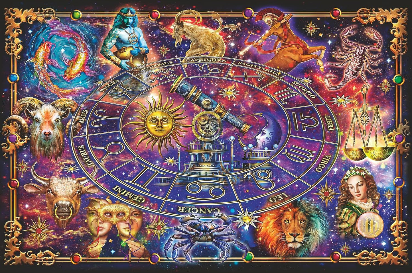 Ravensburger Puzzle 16718 - Znaki Zodiaku - Puzzle 3000 elementów dla dorosłych i dzieci od 14 lat Puzzle Naty Shop Tytuł domyślny