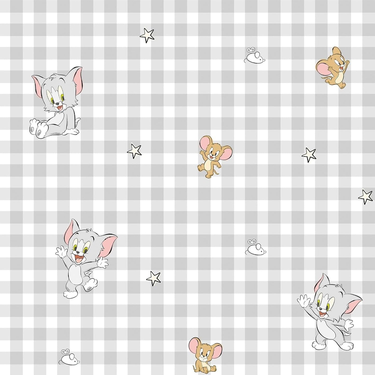 Jeszcze nie Kołdra 100% bawełna, wzór Tom Jerry Vichy, na łóżka o szerokości 90 cm (90 X 200 cm) Kołdry i kołdry Naty Shop