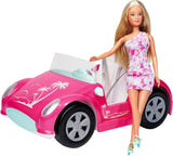 Simba Steffi Love Beach Car Lalka w fajnym letnim stroju z wózkiem plażowym 29 cm, wiek 3+