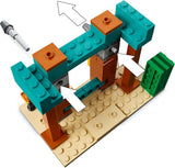 LEGO Minecraft Zestaw gier wideo Pustynny patrol Illager dla dzieci, minizabawka placówki i trzy minifigurki, w tym łupieżca, sługa i rycerz-kaktus 21267 Zestawy do budowania Kup w sklepie LEGO