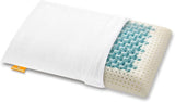 Marcapiuma - Para poduszek podtrzymujących szyję - Miss & Mister - Część ultra oddychająca - Pokrycie 100% bawełny - Ortopedyczne - Pianka Visco Pillow Memory Foam - PRODUKT MEDYCZNY - Made in Italy Standardowe poduszki Naty Shop