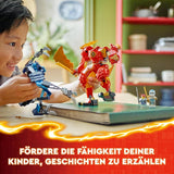 LEGO NINJAGO Fire Mech Kaia Zabawkowa figurka dla dzieci z możliwością dostosowania figurki czerwonego mecha Zestaw Ninja 4 figurki, w tym Kai i Zane Prezent dla 7-letnich chłopców i dziewcząt 71808 Zestawy do budowania Beuche den LEGO-Store
