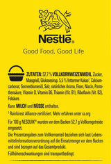 Nesquik Nestlé Nesquik Crunchy Breakfast, Płatki śniadaniowe z czekoladą i pełnymi ziarnami, 1 opakowanie (1 x 330g)