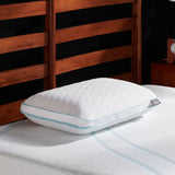 TEMPUR-PEDIC Poduszka Tempur-Cloud Prohi, pianka memory, biały/bogaty ogród, poduszki King Standard Naty Shop