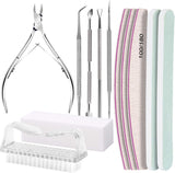 Zestaw do manicure FANDAMEI, Buffer Für Nägel, Nagelfeile 100/180, Nagelfeilen Für Gelnägel, Nagelhautschieber, Buffer Für Gelnägel, Feilen Für Gelnägel, Nagelzange, Zestaw Nagelfeilen, Zestaw do manicure i pedicure