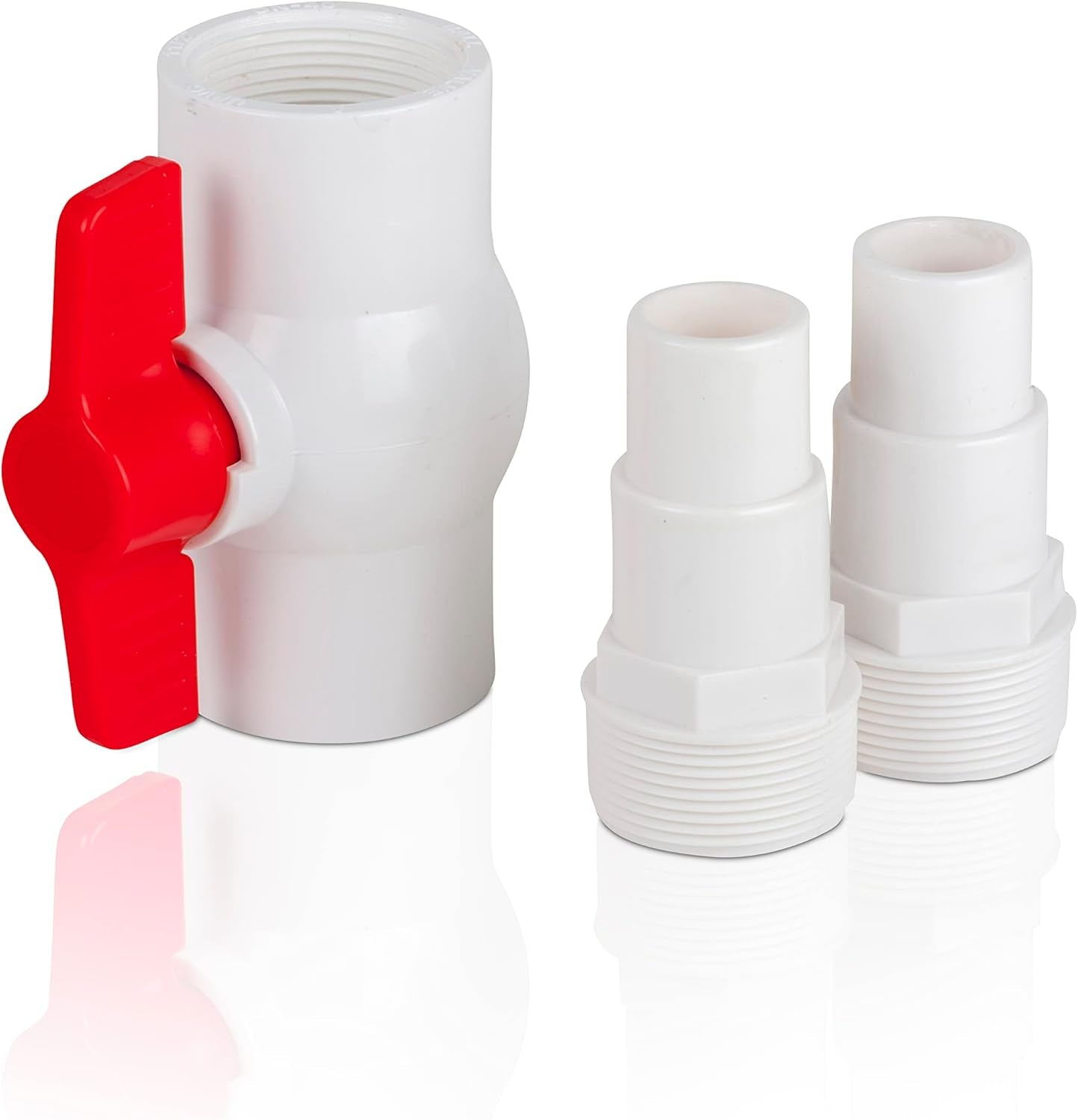 Gre AR512 - Zawór włączający/wyłączający z 2 adapterami do węży Ø38 i Ø32 mm