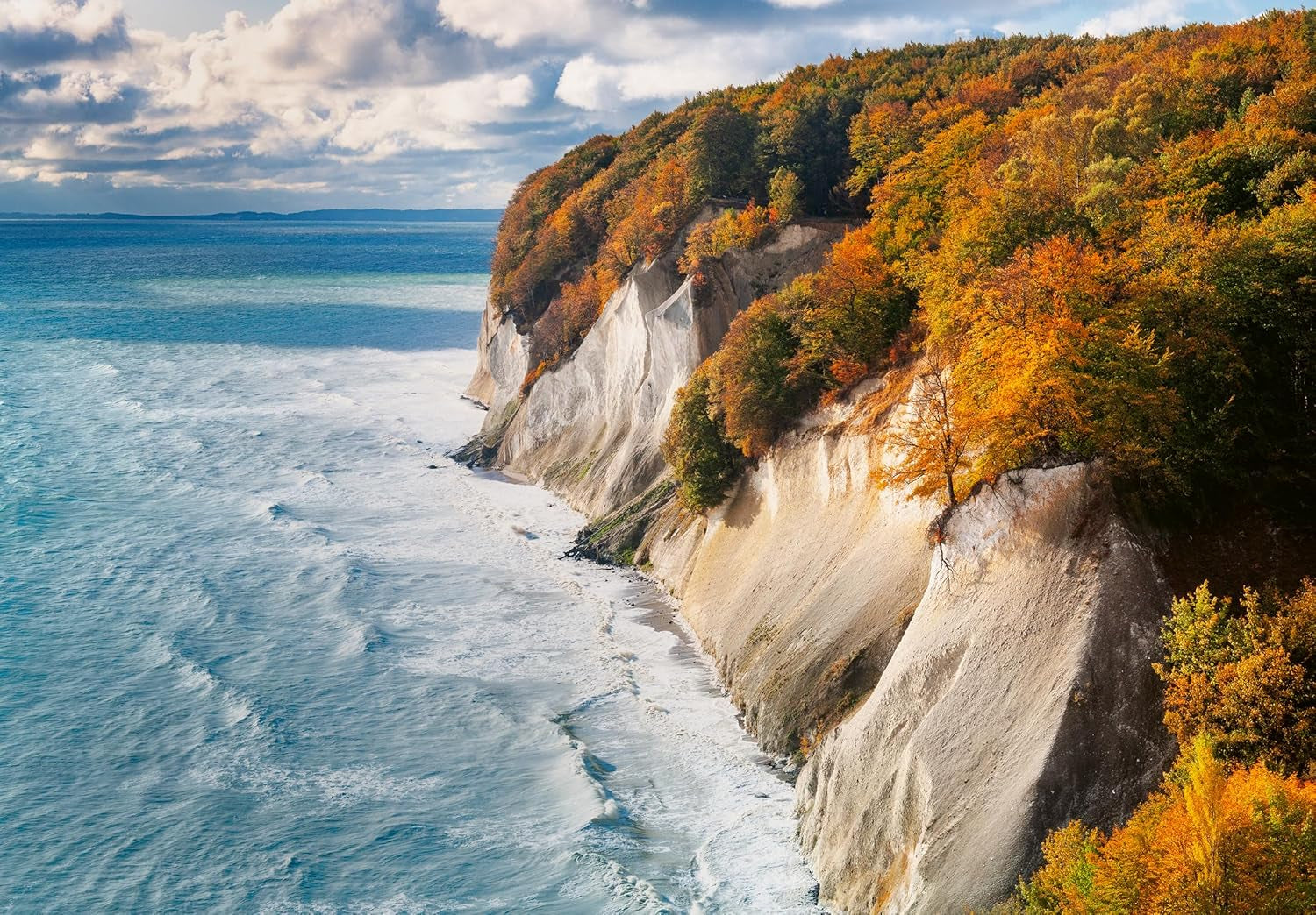 Ravensburger Puzzle 12001479 - Kreidefelsen Auf Rügen - układanka 300 elementów Niemcy Kolekcja dla dorosłych od 14 lat Puzzle Naty Shop