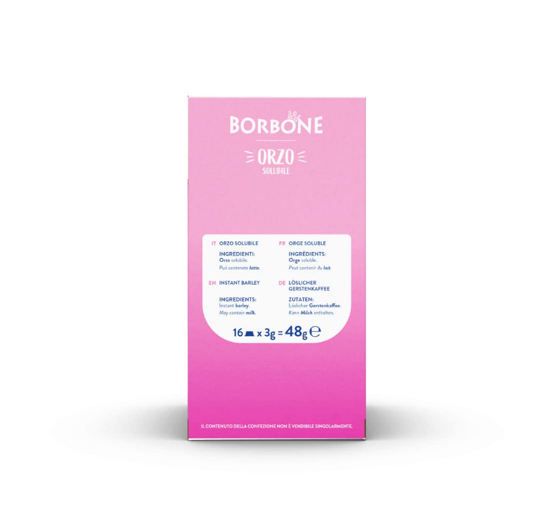 Caffè Borbone Malzkaffee - 96 Kapseln (6 Packungen mit 16 Stück) - Kompatybilny z Lavazza A Modo Mio Haushalts-Espressomaschinen