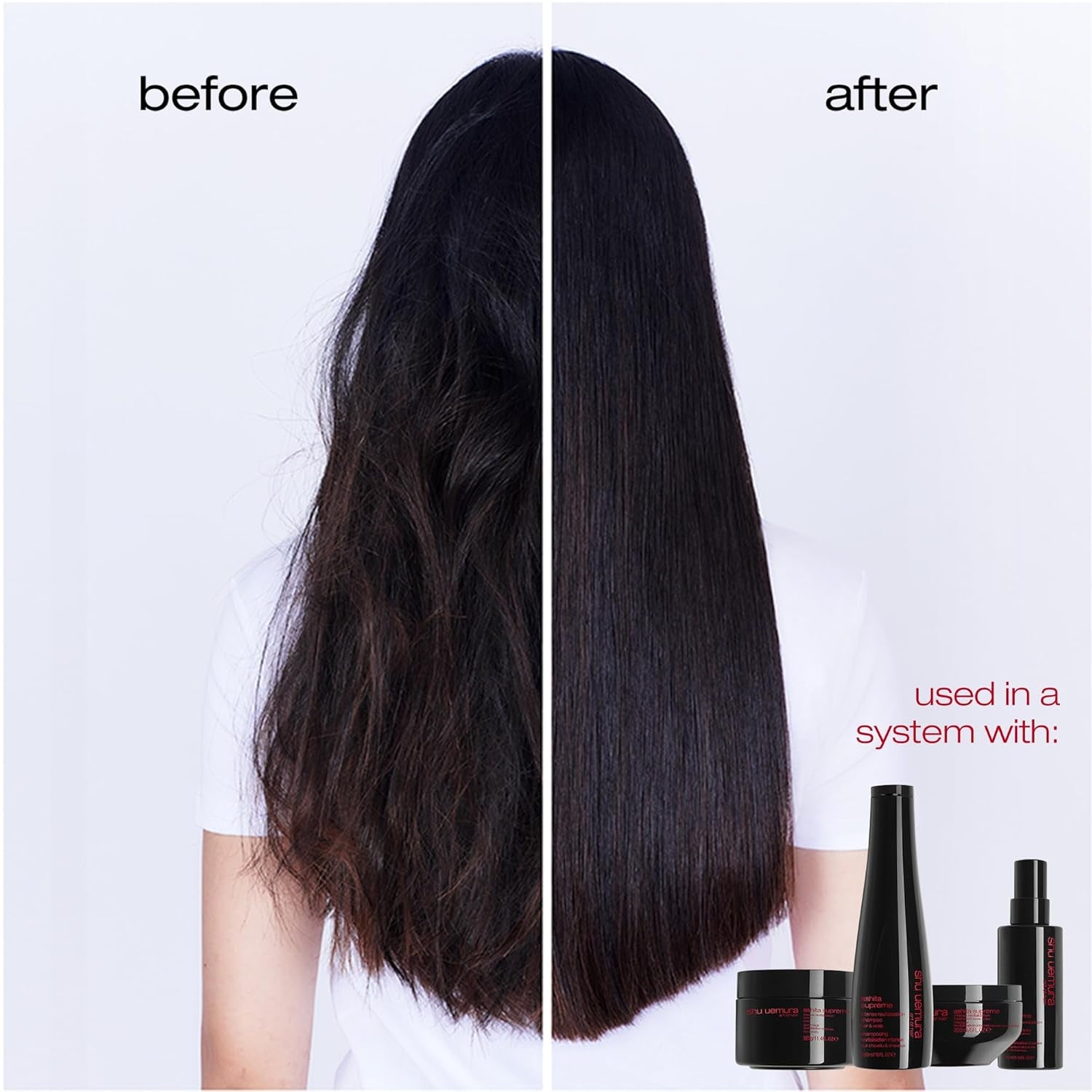 Shu Uemura, Ashita Supreme, Intensywnie rewitalizująca maska do włosów, Do każdego rodzaju włosów, Z ekstraktem z ashitaby, Dla większego połysku i elastyczności, Przeciw rozdwajaniu, 200 ml Naty Shop Hair Mask