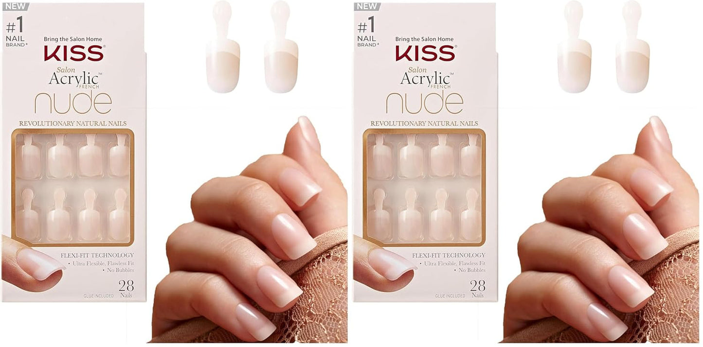 Kiss Nude Nails Niesamowite paznokcie (zestaw 2 sztuk)