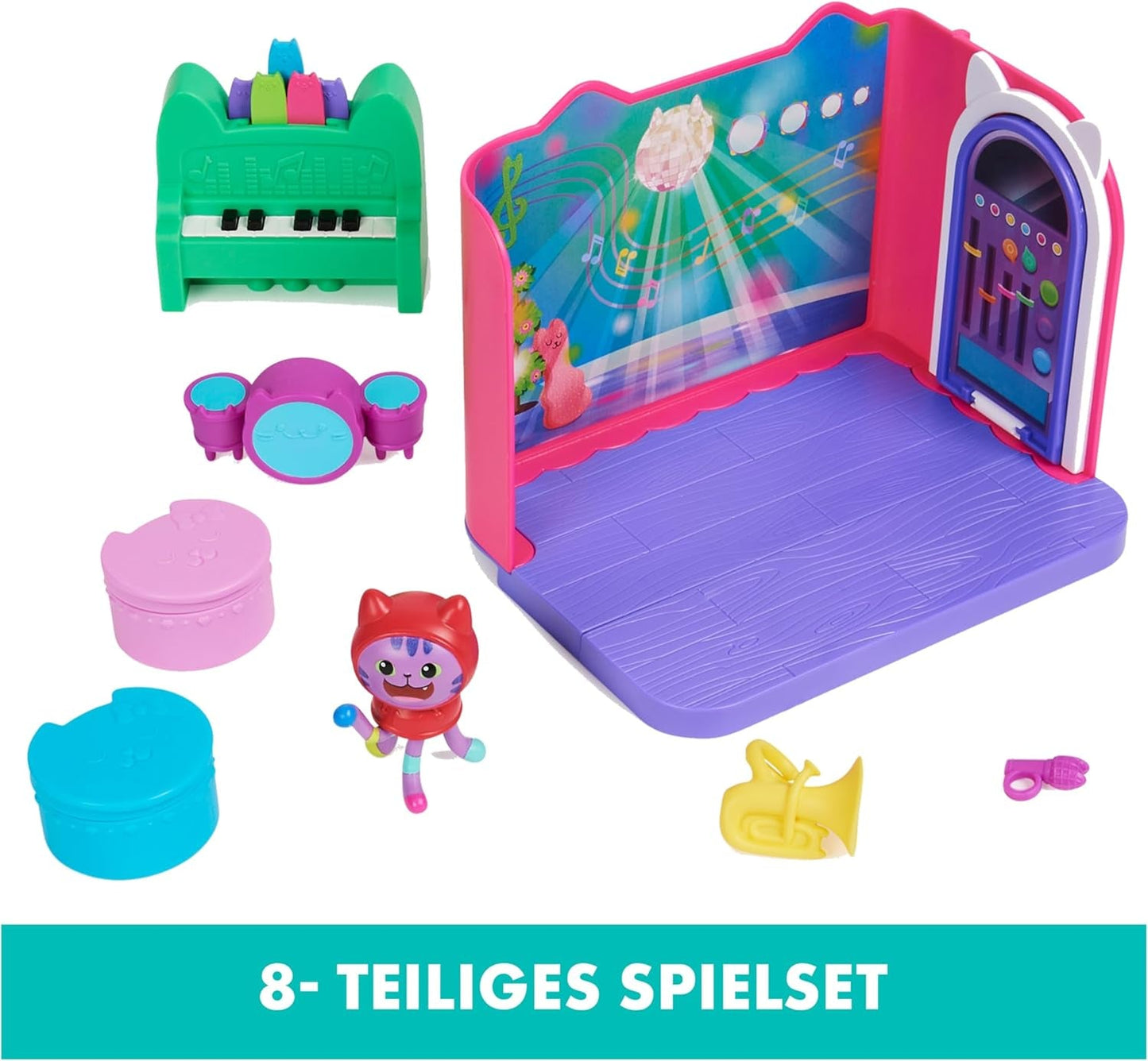 Gabby Dollhouse Deluxe Room Groovy Music Room i Deluxe Sweet Dreams Fluffy Cat Bedroom