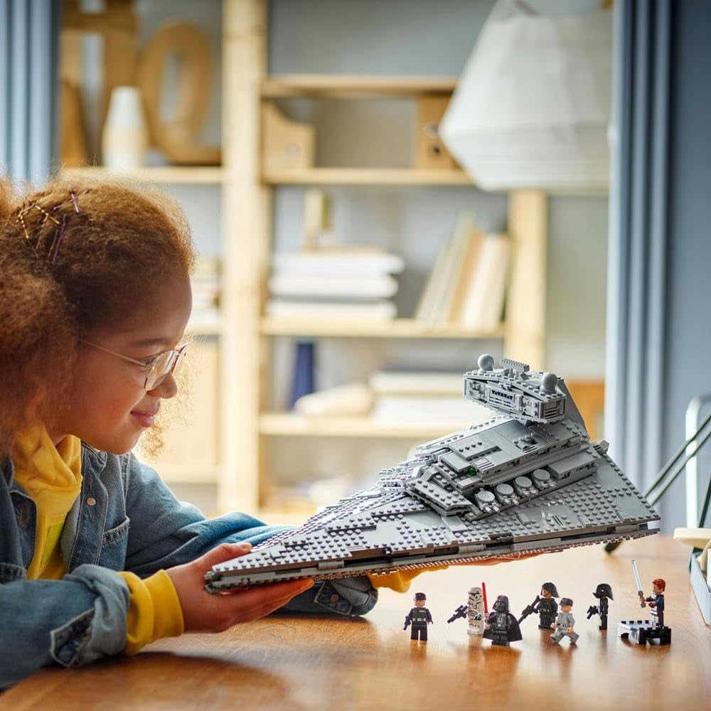 LEGO Star Wars Imperialny gwiezdny niszczyciel, zestaw statku kosmicznego, zabawka do budowania, zestaw Dartha Vadera i Cala Kestisa, prezent urodzinowy dla chłopców, dziewcząt i fanów 75394 Zestawy do budowania w sklepie LEGO