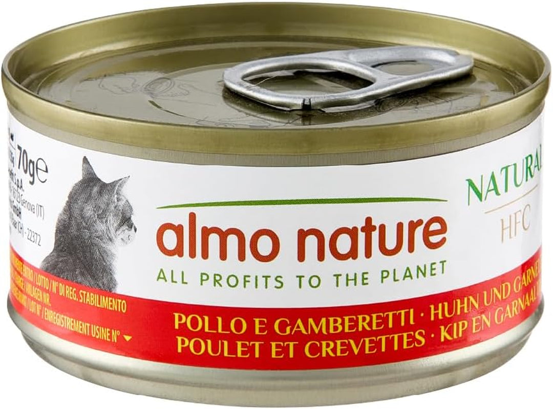 Almo Nature HFC Naturalna mokra karma dla kotów - Różne przepisy z kurczakiem - 6 x 70g
