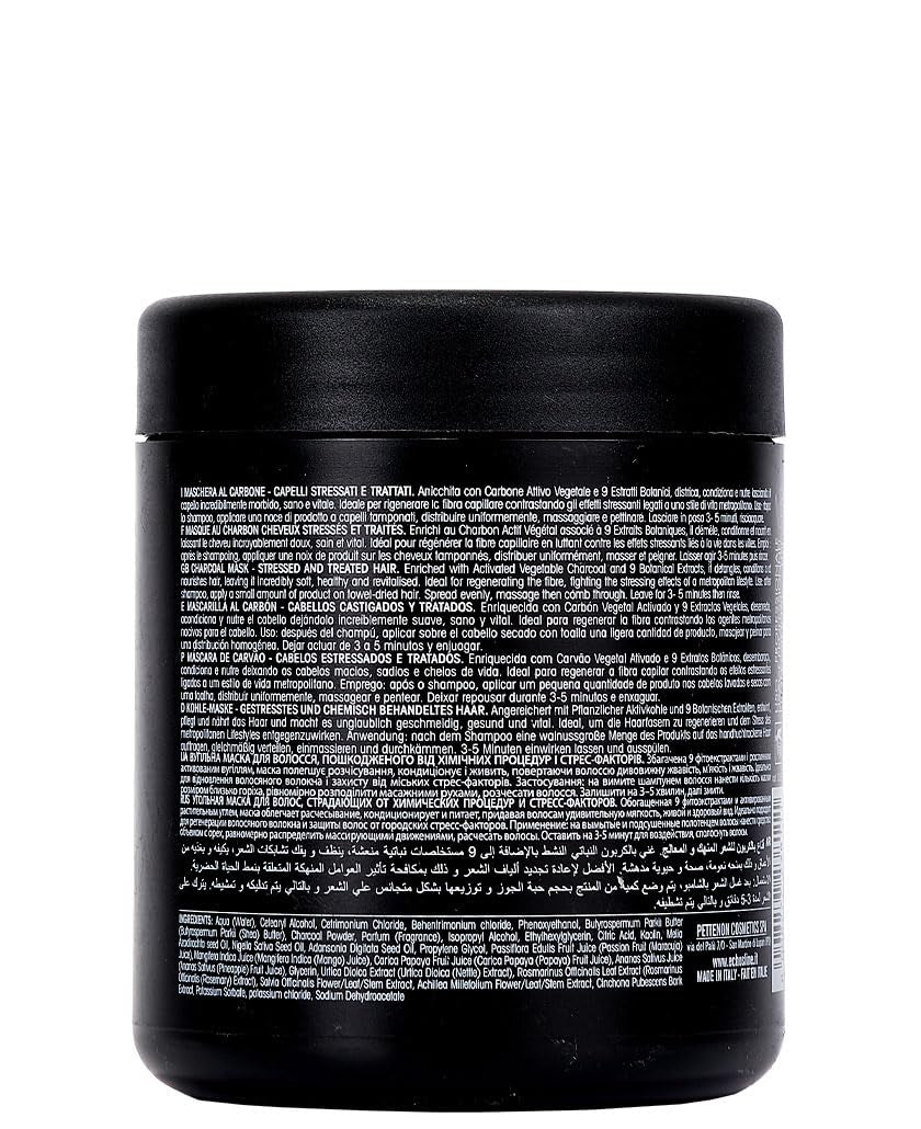Echosline Karbon 9 Organiczna wegańska maska z węglem (1000ml) Naty Shop maska do włosów