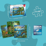 Puzzle dla dzieci Ravensburger - 09317 Fascynacja dinozaurów - 3x49 elementów Puzzle dla dzieci od 5 lat Puzzle Naty Shop