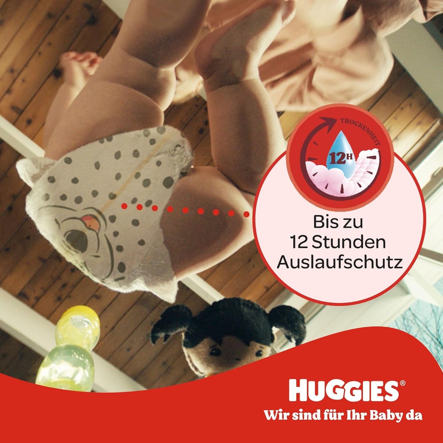 Pieluchy Huggies Little Movers, projekt Disneya, rozmiar 3, 168 sztuk (3 x 56), pudełko miesięczne