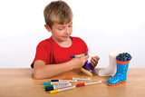 Ceramiczne garnki Baker Ross „Wellies” dla dzieci (2 szt.)