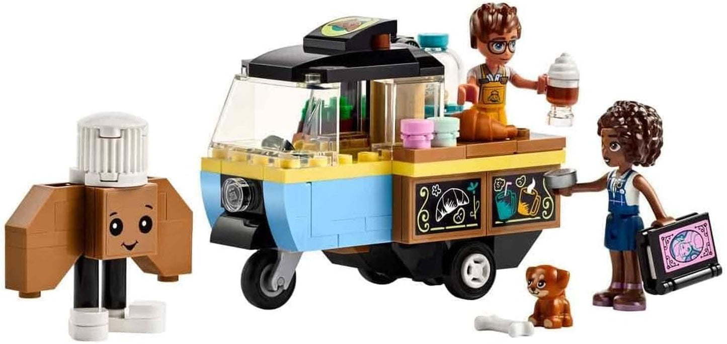 LEGO Friends Mała zabawka do pieczenia na kółkach dla dzieci, prezent dla dziewcząt i chłopców w wieku 6 lat, zabawka edukacyjna z psami Aliyą, Julesem i Airą 42606 Zestawy do budowania Beuche den LEGO-Store