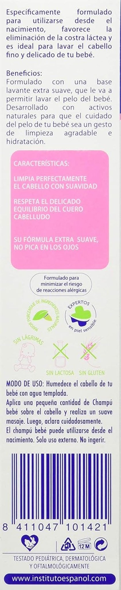 Linia dla niemowląt Champu Extra Suave - 300 ml. Dzieci - Sklep z kąpielami i pielęgnacją skóry Naty Shop