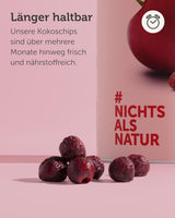 Wiśnie gorzkie liofilizowane BUAH® | Całe wiśnie jako przekąska lub do musli | Idealny zamiennik słodyczy | Wegańskie i bez dodatku cukru | 135g Naty Shop produkty suszone