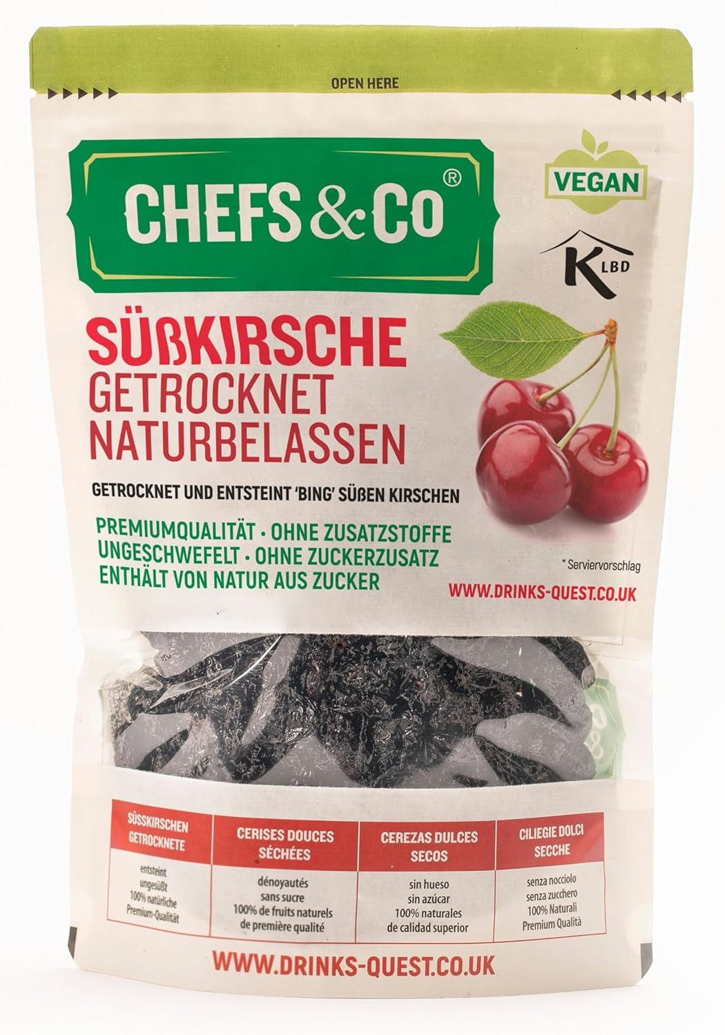 SUSZONE WIŚNIE (NIESUSZONE) -750g | suszone czereśnie bez pestek | 100% naturalne | jakość premium | bez dodatków, bez siarki i bez cukru Produkty suszone Naty Shop Domyślny tytuł