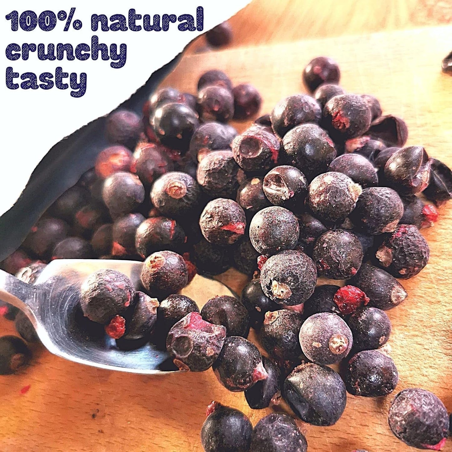 Liofilizowane czarne porzeczki | 100% naturalne suszone porzeczki | Bez dodatku cukru Zdrowe słodycze liofilizowane | Owoce liofilizowane Owoce liofilizowane Produkty suszone Naty Shop