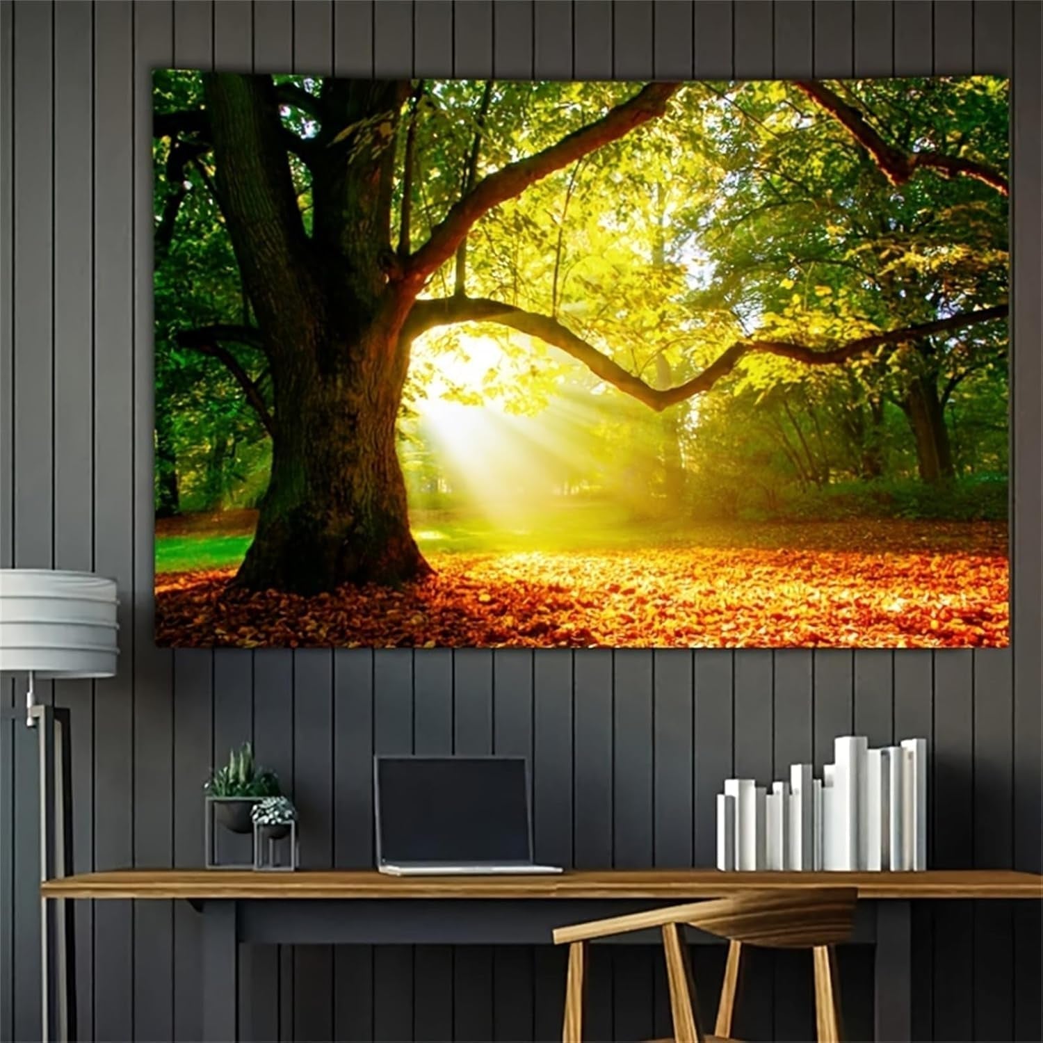 Dywan gobelin las płótno drzewo słońce niebo Strona główna - Akcesoria i dekoracje Naty Shop 200L X 150B Cm