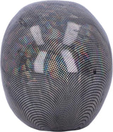 Holograficzna srebrna kabaretka czaszka srebrna holograficzna kabaretka ozdoba czaszka srebrne 16,5cm statuetki i rzeźby Naty Shop