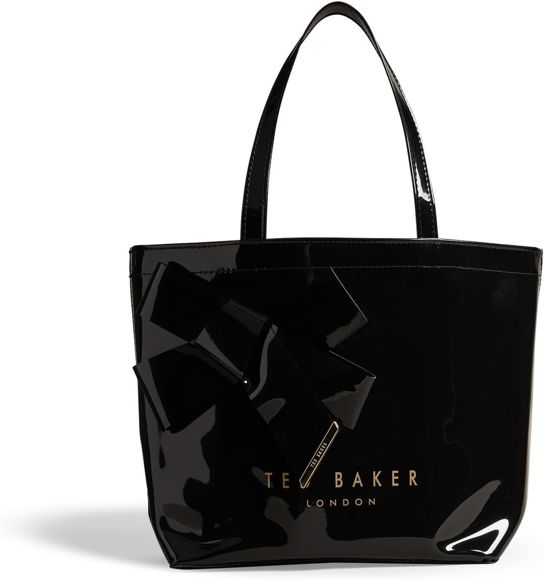 Damskie torby na zakupy Ted Baker Nikicon z kokardką winylową Damskie Naty Shop czarne