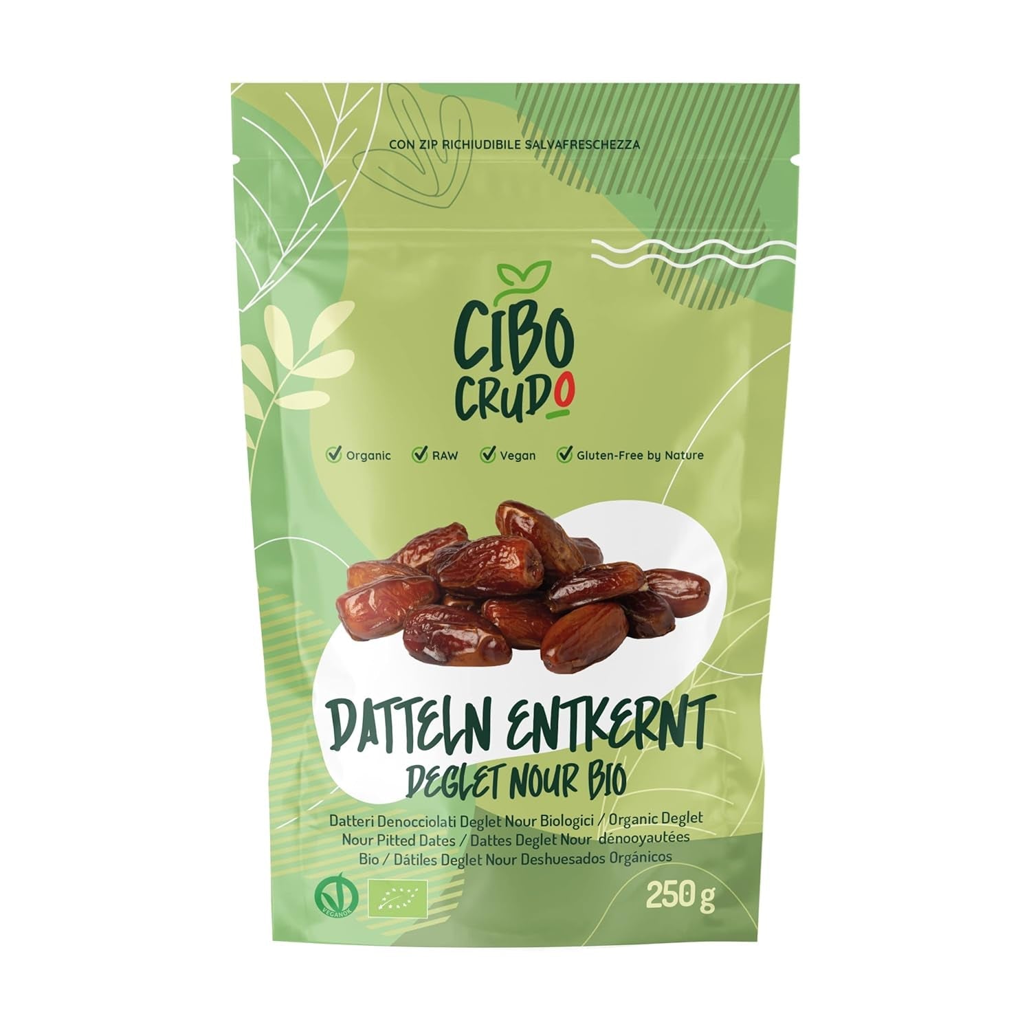 Deglet Nour Bio daktyle bez pestek - 500g. Naturalne organiczne suszone daktyle Deglet Nour. Suszone daktyle. Produkty suszone Naty Shop 250G Daktyl Deglet