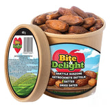 Bite & Delight suszone daktyle - Całe, suszone i naturalne - Aromatyczne słodycze - Pyszne i soczyste - Gotowa przekąska owocowa - Wegańska - Bez dodatku cukru - 1250g Naty Shop Produkty suszone 750 Ml