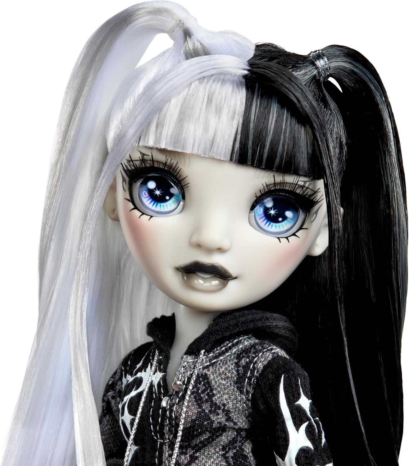 Girls Night Rainbow High Shadow High - Heather Grayson - 28 cm modna lalka w odcieniach szarości, czerni i bieli oraz strój z akcesoriami i grzebieniem - Dla kolekcjonerów i dzieci w wieku 6 lat i starszych