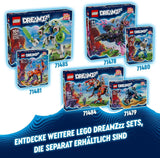 LEGO Dreamzzz 2-w-1 Coopers Dino-Mech C-Rex Zabawka Pterodaktyl T.Rex Figurka dla chłopców i dziewcząt Kreatywny zestaw zabawek przygodowych Prezent dla dzieci w wieku 9 lat 71484 Zestawy do budowania Beuche den LEGO-Store
