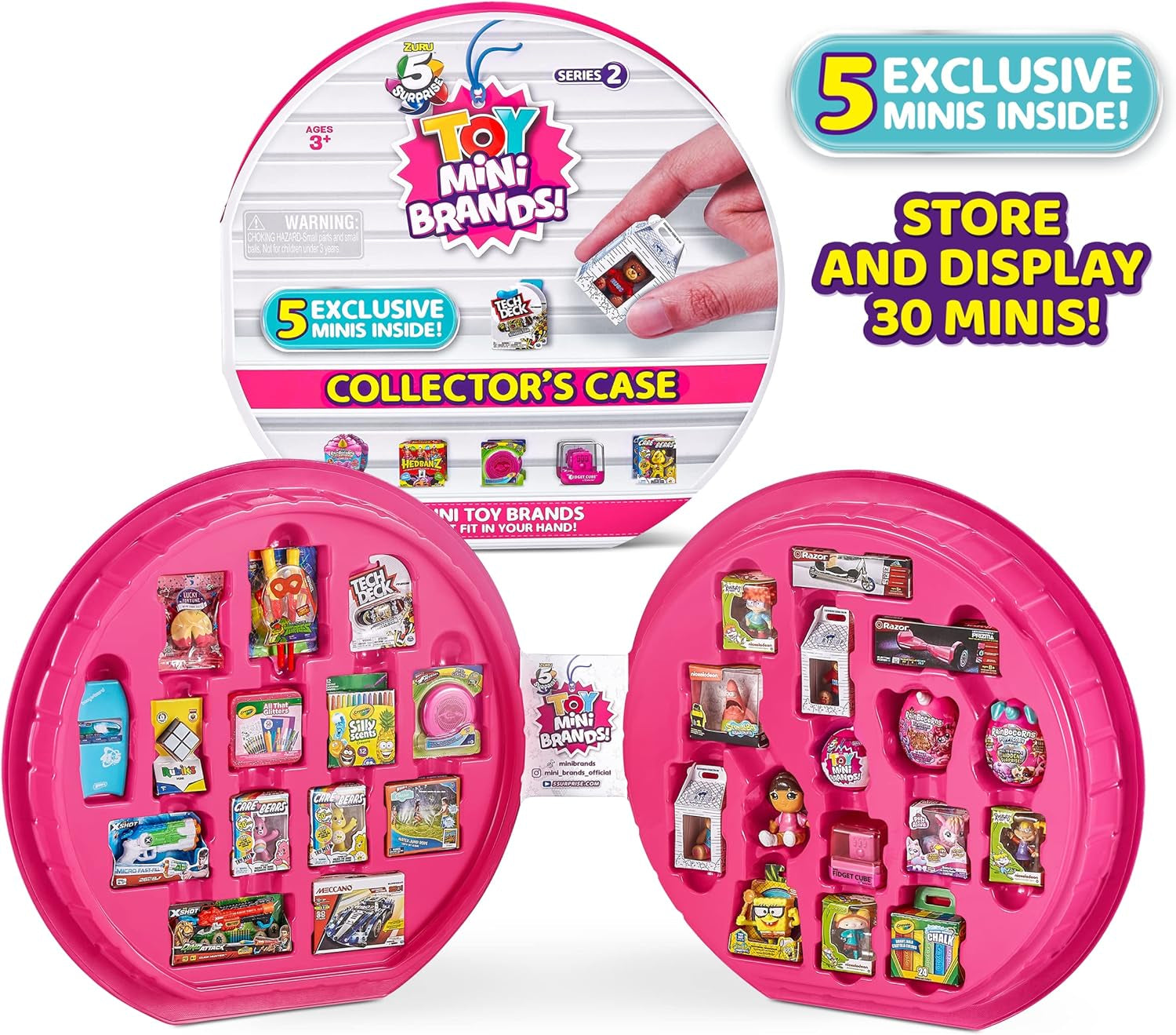 5 folderów z kolekcjami-niespodziankami Mini Brands Series 2 i 3 kapsułki-niespodzianki od ZURU Figurki Naty Shop