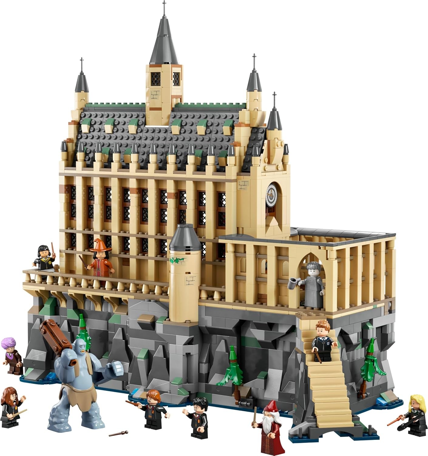 LEGO Harry Potter Zamek Hogwart: Wielka Sala, zabawka kolekcjonerska z 11 minifigurkami, w tym Hermioną Granger, magiczny prezent dla chłopców i dziewcząt 76435 Zestawy do budowania Besuche den LEGO-Store