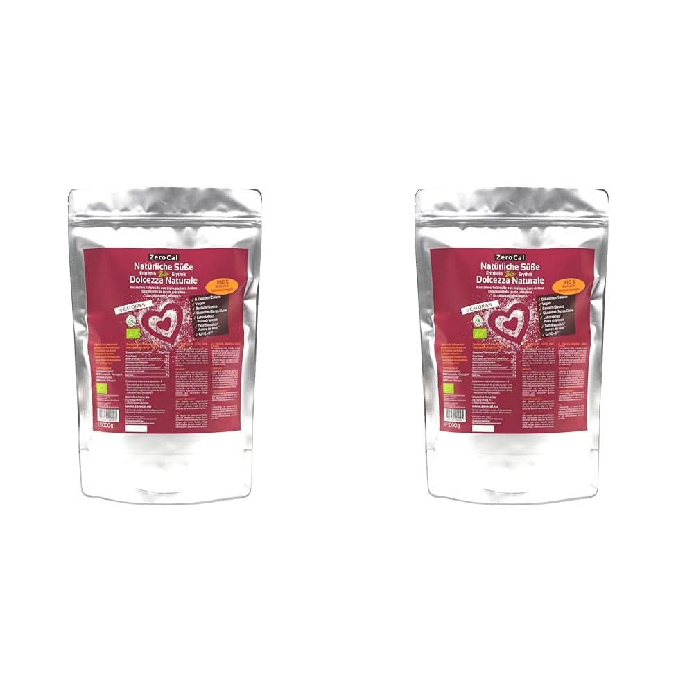 Zerocal - Organiczny erytrytol 1KG Słodziki Naty Shop 2 x 1 Kg