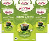Yogi Tea - zielona herbata Matcha z cytryną, ekologiczna ziołowa ajurwedyjska zielona herbata, mieszanka zielonych herbat, matcha, trawa cytrynowa i limonka, herbata Yogi 6 opakowań, 6X17 torebek z herbatą (łącznie 102 torebek z herbatą)