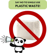 Bambusowe serwetki koktajlowe Cheeky Panda | serwetki białe 100 sztuk serwetek papierowych