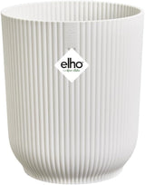 elho Vibes Fold Orchid High 12,5cm - Doniczki do storczyków do wnętrz - Doniczki do wnętrz - 100% plastiku pochodzącego z recyklingu - Biały/Jedwabiście biały