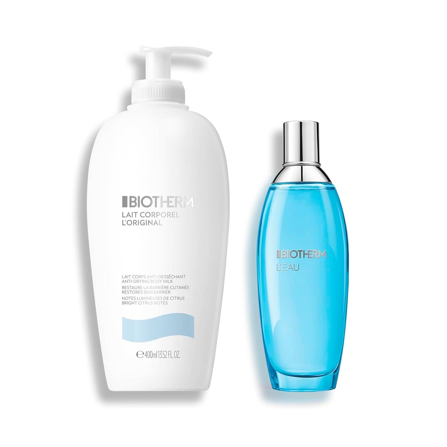 Biotherm Lait Corporel L'Original, Nawilżający balsam do ciała z planktonem, 400 ml Kosmetyki i Uroda Naty Shop Balsam do ciała 400 ml + spray do ciała 100 ml Zestaw