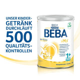 BEBA Junior 1+ napój mleczny od 1. roku życia, z HMO, zawartość białka dostosowana do wieku, tylko laktoza, bez oleju palmowego, bez oleju rybnego, pokarm dla małych dzieci, mleko w proszku dla dzieci, opakowanie 3 szt. (3 x 800 g)