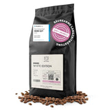KING'S COFFEE - WHITE EDITION - lekka mieszanka 100% Arabiki z Etiopii, Meksyku, Peru i Tanzanii - palenie małych partii we Włoszech - całe ziarna espresso do ekspresów kolbowych - 1 kg