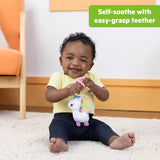 Bright Starts SootheMate Plush Pacifier, Unicorn - Odpinany smoczek w kształcie smoczka dla noworodków i starszych dzieci