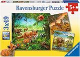 Ravensburger Puzzle dla dzieci - 09330 Zwierzęta Ziemi - Puzzle dla dzieci od 5 lat, składające się z 3X49 elementów Puzzle Naty Shop Fotografic